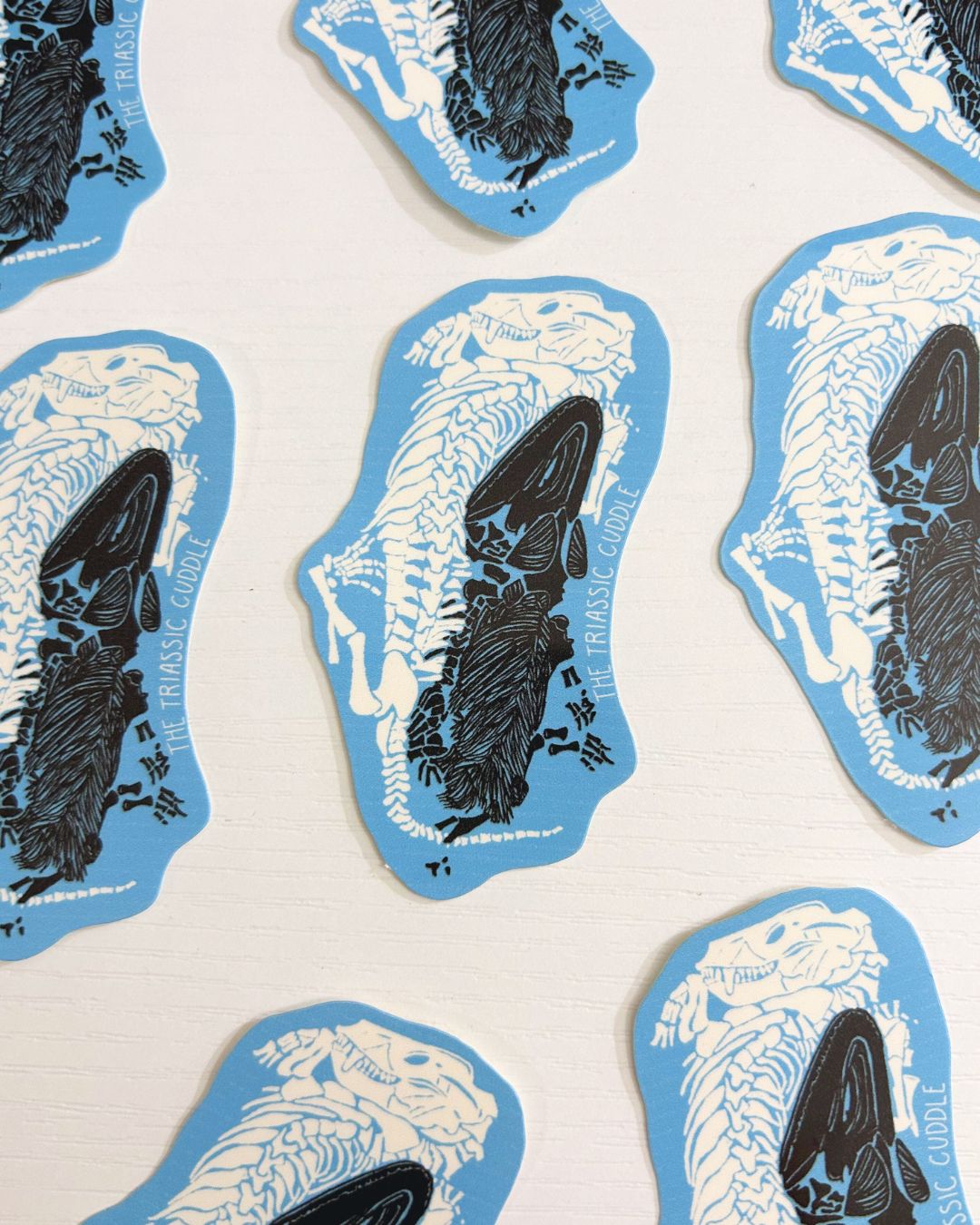 The Triassic Cuddle Sticker - Dinosaur Fossil
