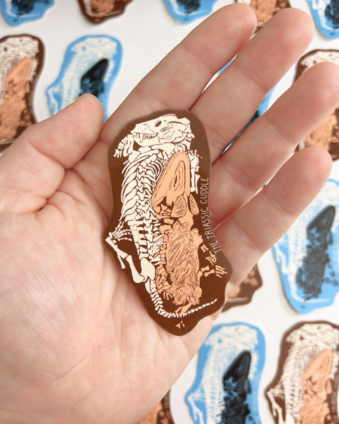 The Triassic Cuddle Sticker - Dinosaur Fossil