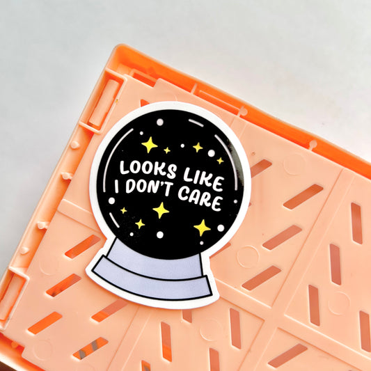 Looks Like I Don't Care Witchy Sticker