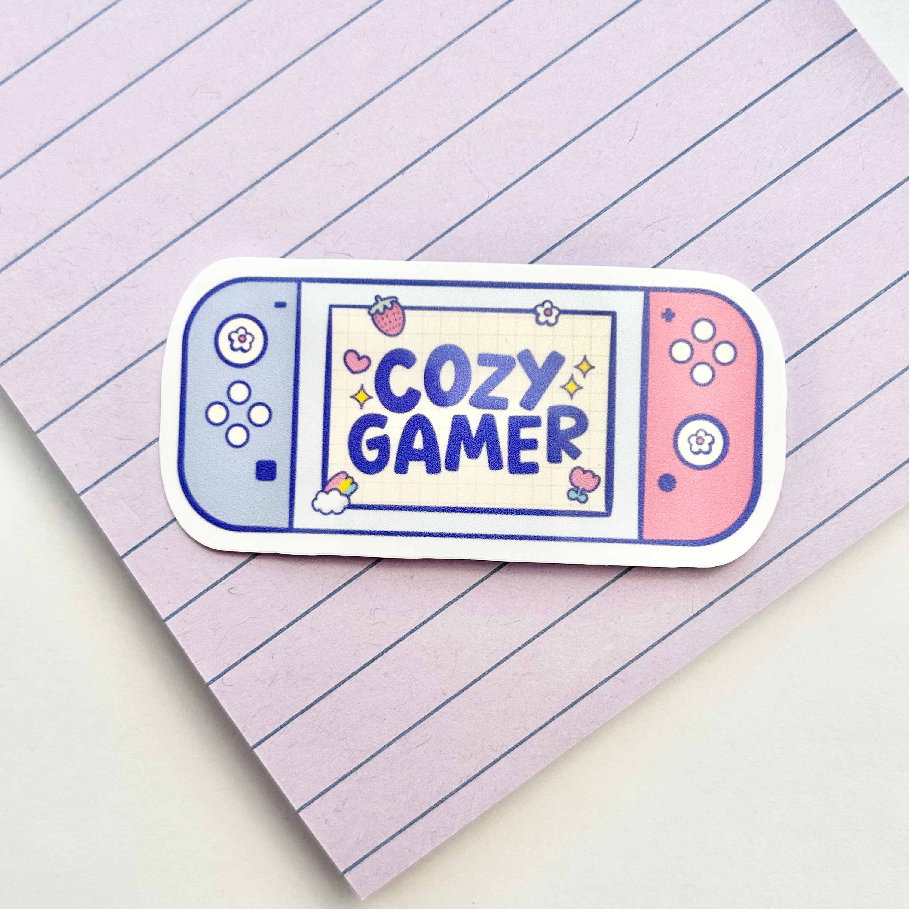 Cozy Gamer | Gamer Girl Sticker – Happyish Brand