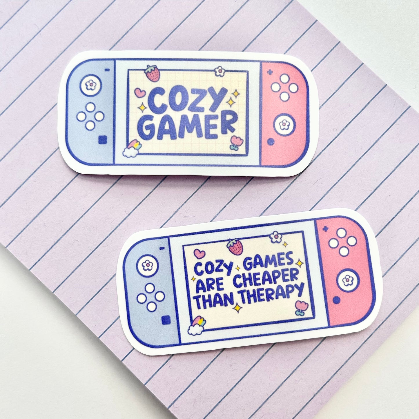 Cozy Games are Cheaper than Therapy | Gamer Girl Sticker