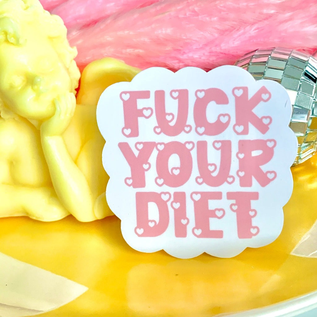 Fuck Your Diet - Anti Diet Cloud Sticker