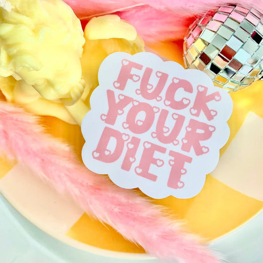 Fuck Your Diet - Anti Diet Cloud Sticker