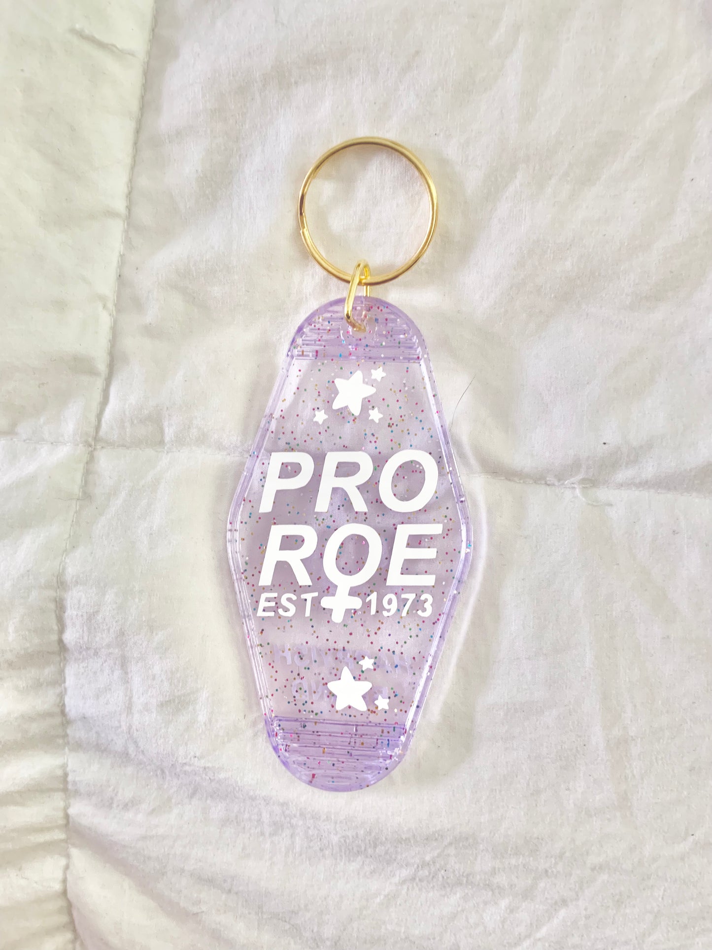 Pro Roe V. Wade | Retro Motel Keychain