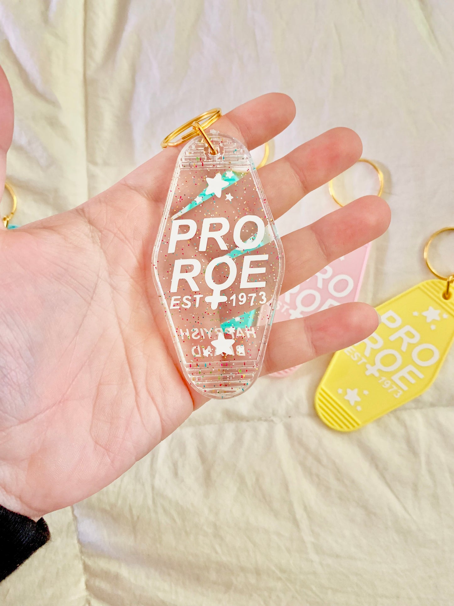 Pro Roe V. Wade | Retro Motel Keychain