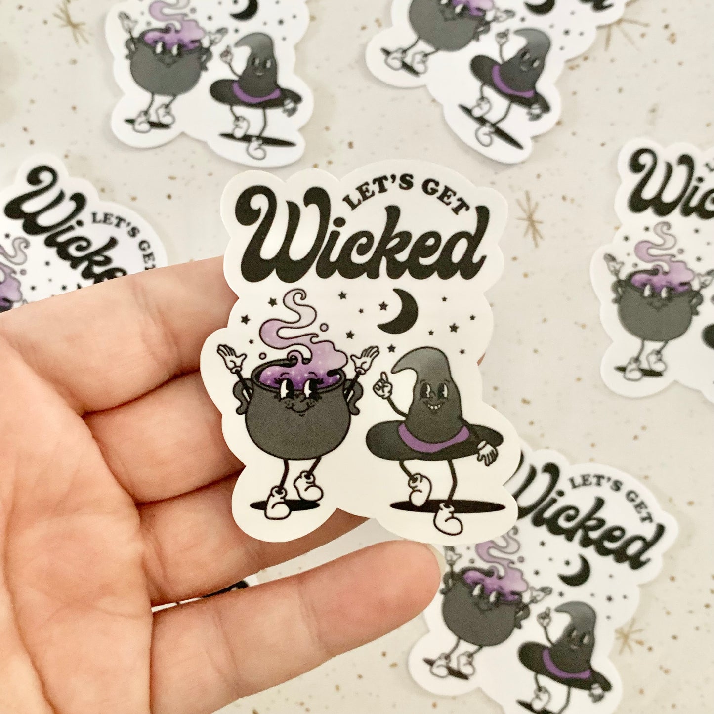 Let's Get Wicked Cute & Spooky Sticker