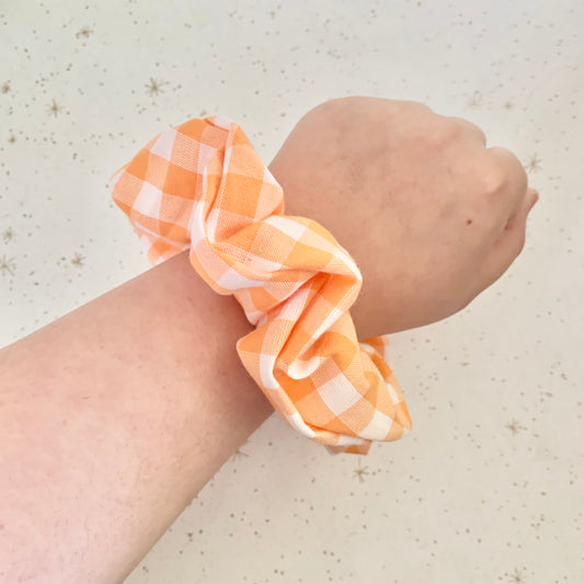 Pumpkin Gingham XL Scrunchie