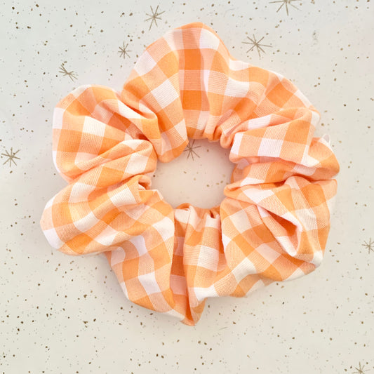 Pumpkin Gingham XL Scrunchie