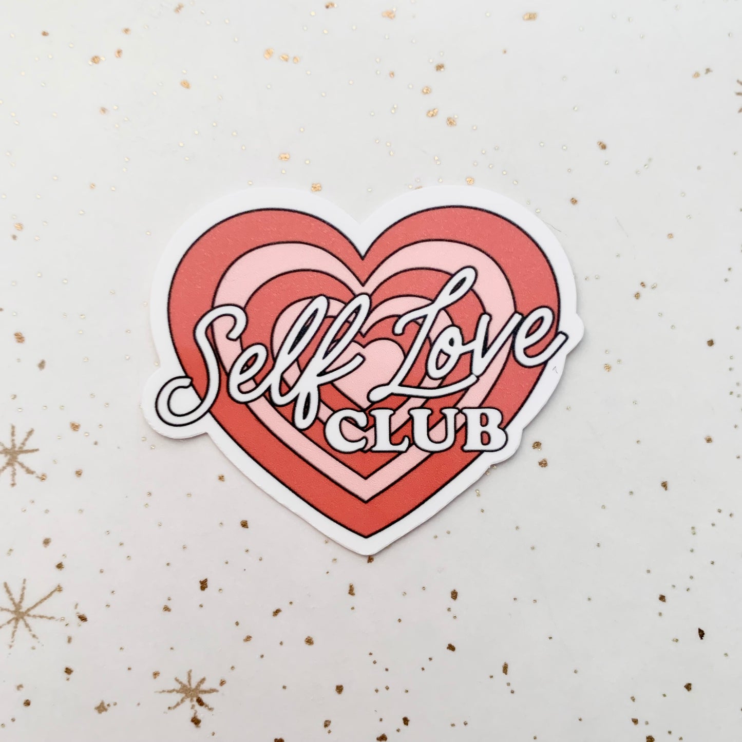 Self Love Club Heart Stickers