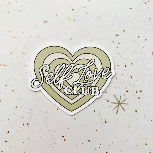Self Love Club Heart Stickers
