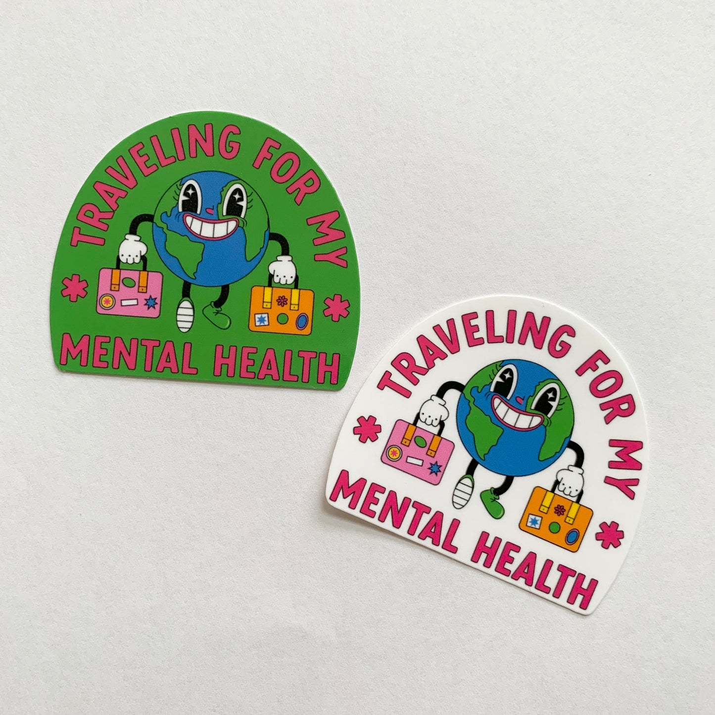 Traveling for My Mental Health Sticker