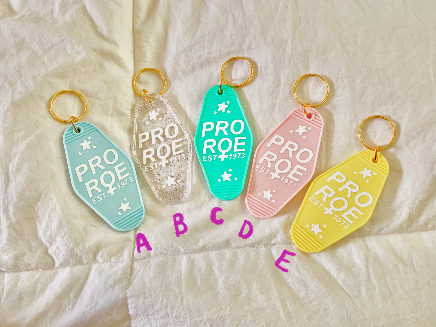 Pro Roe V. Wade | Retro Motel Keychain